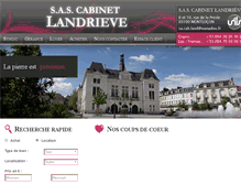 Tablet Screenshot of cabinet-landrieve.com